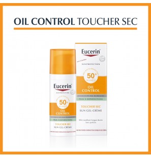 EUCERIN  SUN TOUCHER SEC gel crème Oil Control spf 50+ | 50 ml