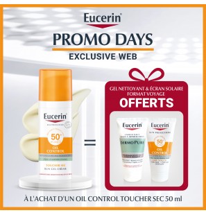 EUCERIN OFFRE SUN TOUCHER SEC gel crème Oil Control spf 50+ | 50 ml