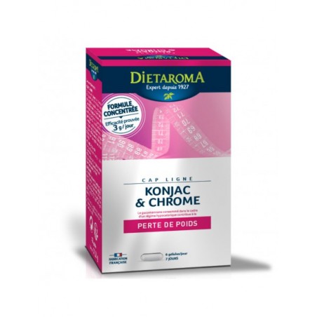 DIETAROMA Cap ligne Konjac et Chrome Perte de poids | 40 gélules