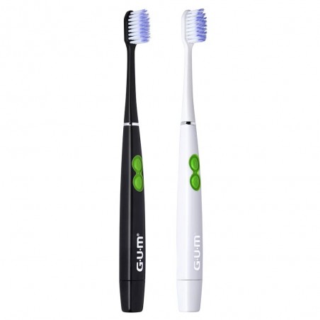 GUM SONIC DAILY SOFT BROSSE A DENTS BLANCHE OU NOIR 4100