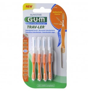 GUM TRAV-LER MANCHE AVEC BROSSETTE ULTRA-FINE 0.9MM B4 REF 1412