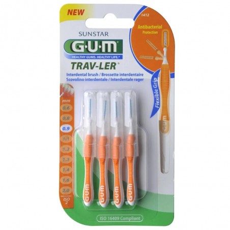 GUM TRAV-LER MANCHE AVEC BROSSETTE ULTRA-FINE 0.9MM B4 REF 1412