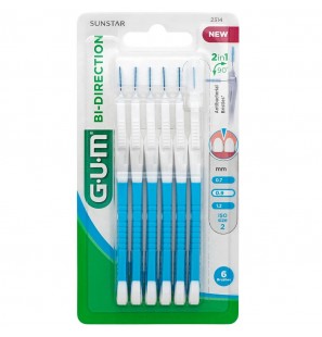 GUM BIDIRECTION AVEC BROSSETTE MICRO-FINE 0.9MM B6 REF 2314