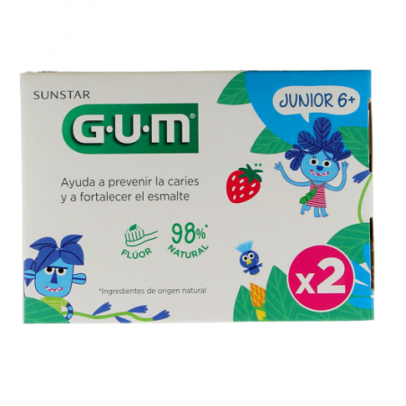 GUM PACK DUO DENTIFRICE JUNIOR +7ANS 50ML REF 3004/2