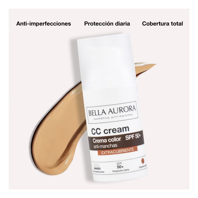 BELLA AURORA CC CREME ANTI-TACHES EXTRACOUVRANTE SPF50+ 30ML