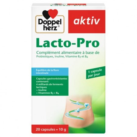 DOPPEL HERZ AKTIV lacto-pro | 20 capsules