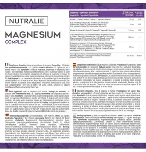 NUTRALIE MAGNESIUM COMPLEX BISGLYCINATE CITRATE VITAMINE B5 B6 C B120 CAPSULES