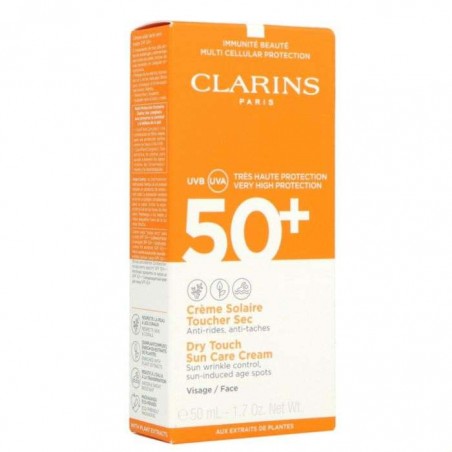 CLARINS creme solaire toucher sec SPF 50+ | 50ml