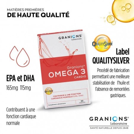 GRANIONS Omega 3 Cardio B30 Gelules