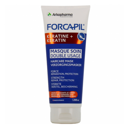 ARKOPHARMA FORCAPIL Kératine Masque soin double usage | 200 ml