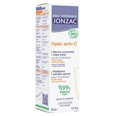 JONZAC HYALU ACTIV C sérum concentré rides éclat BIO | 30 ml