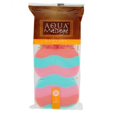 AQUA MASSAGE EPONGE DE BAIN MULTICOLORE B3