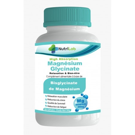 NUTRILAB MAGNESIUM GLYCINATE B60 GELULES