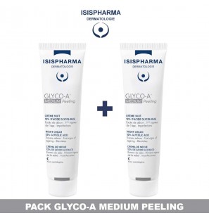 ISISPHARMA PACK DUO GLYCO A MEDIUM PEELING CREME NUIT 12% ACIDE GLYCOLIQUE 30ML*2