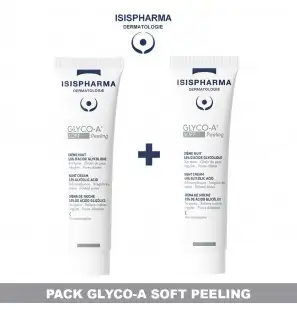 ISISPHARMA PACK DUO GLYCO A SOFT PEELING CREME NUIT 5.5% ACIDE GLYCOLIQUE 30ML*2