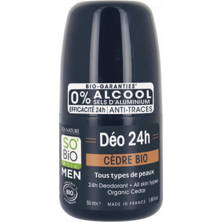 SO'BIO ETIC MEN DEODORANT CEDRE BIO 50ML