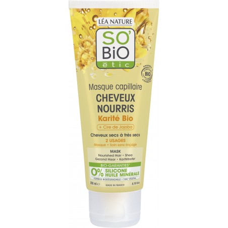 SO'BIO ETIC MASQUE KARITE ET CIRE DE JOJOBA 200ML