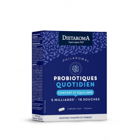 DIETAROMA PHILAROMAL multi équilibre probiotic boite 60 gélules