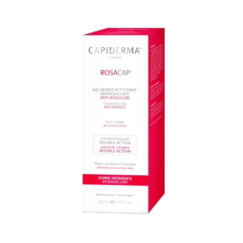 CAPIDERMA ROSACAP gel anti-rougeurs dermo-nettoyant | 200 ml CAPIDERMA ROSACAP gel anti-rougeurs dermo-nettoyant | 200 ml