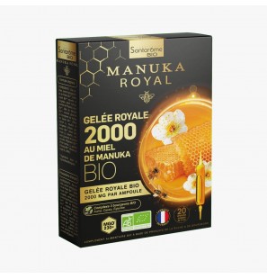 SANTAROME GELEE ROYALE MIEL MANUKA 2000MG B20 AMPOULES