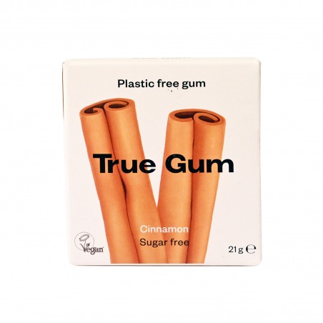 TRUE CHEWING GUM Cannelle sans Sucre 21G
