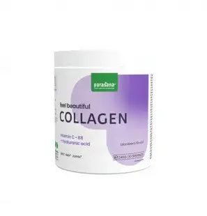 PURASANA FEEL BEAUTIFUL COLLAGEN VITAMINE C B8 ACIDE HYALURONIQUE 240G