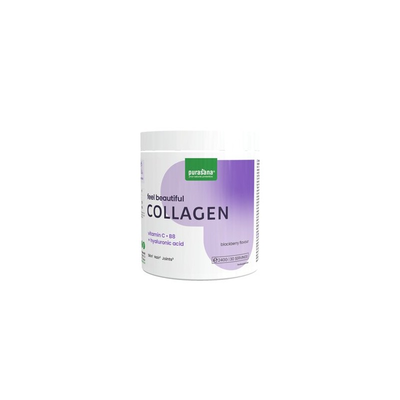 PURASANA FEEL BEAUTIFUL COLLAGEN VITAMINE C B8 ACIDE HYALURONIQUE 240G PURASANA FEEL BEAUTIFUL COLLAGEN VITAMINE C B8 ACIDE HYALURONIQUE 240G