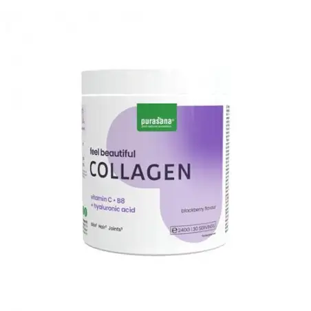 PURASANA FEEL BEAUTIFUL COLLAGEN VITAMINE C B8 ACIDE HYALURONIQUE 240G