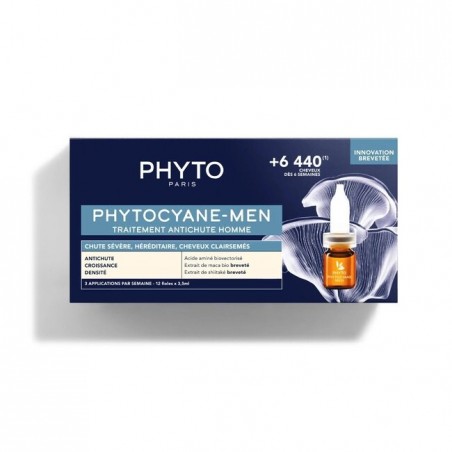 PHYTOCYANE MEN TRAITEMENT ANTI-CHUTE HOMME CHUTE SEVERE B12 AMPOULES