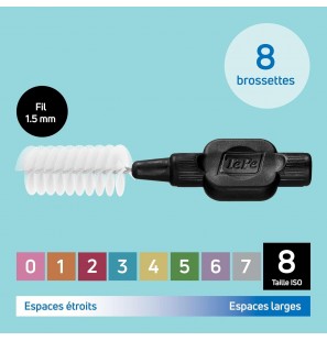 TEPE INTERDENTAL ORIGINAL NOIR 1.5MM TAILLE 8 B6