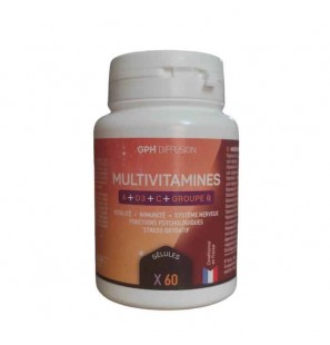 GPH DIFFUSSION MULTIVITAMINES A & D3 & C & GROUPE 385MG B60 GELULES