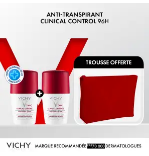 Vichy Trousse Clinical Control 96H déodorant | 2*50 ml