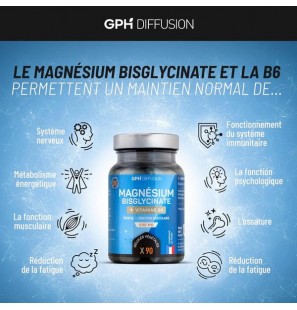 GPH MAGNESIUM BISGLYCINATE 500MG B90 GELULES