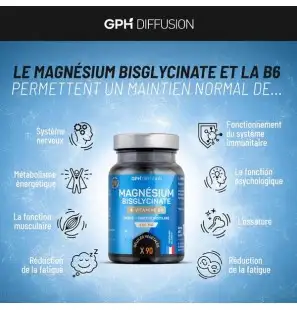 GPH MAGNESIUM BISGLYCINATE 500MG B90 GELULES