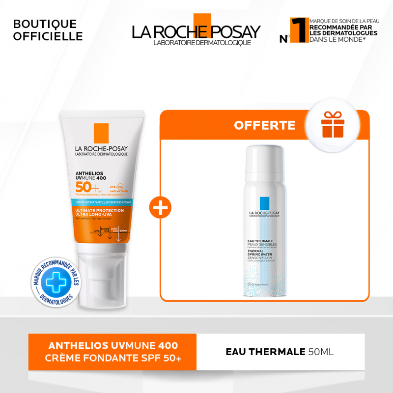 La Roche-Posay Offre Anthelios UVMune 400 Crème Solaire Invisible | Peaux Sensibles Normales À Sèches | 50ml La Roche-Posay Offre Anthelios UVMune 400 Crème Solaire Invisible | Peaux Sensibles Normales À Sèches | 50ml