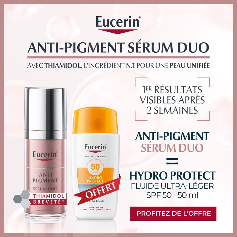 EUCERIN PACK ANTI-PIGMENT SERUM DUO 30ML + ECRAN HYDRO PROTECT SPF50+ 50ML EUCERIN PACK ANTI-PIGMENT SERUM DUO 30ML + ECRAN HYDRO PROTECT SPF50+ 50ML
