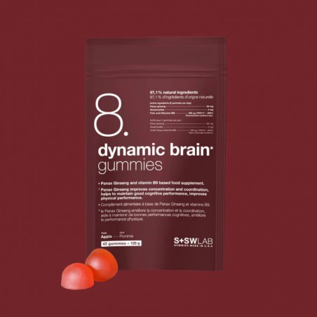 S+SWLAB 8 DYNAMIC BRAIN GUMMIES 126G GOUT POMME B42 GOMMES