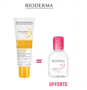 BIODERMA COFFRET PHOTODERM SPOT AGE SPF50 40ML + SENSIBIO H2O EAU MICELLAIRE DEMAQUILLANTE 100ML OFFERT