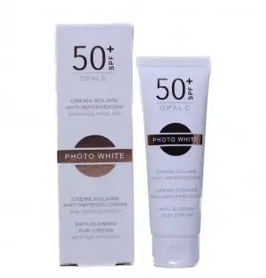 M&D PHOTO WHITE CREME SOLAIRE ANTI IMPERFECTIONS OPALE SPF50+ 50ML