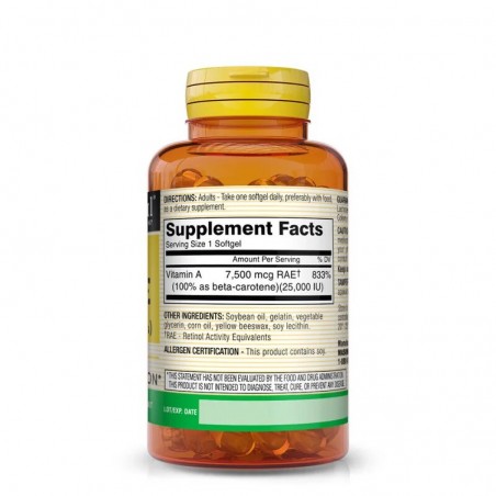 MASON NATURAL BETA CAROTENE B100 CAPSULES