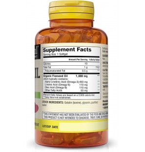 MASON NATURAL FLAXSEED OIL 1000MG OMEGA 3-6-9 B100 CAPSULES