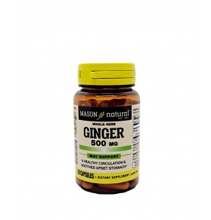 MASON NATURAL GINGER 500MG B60 CAPSULES