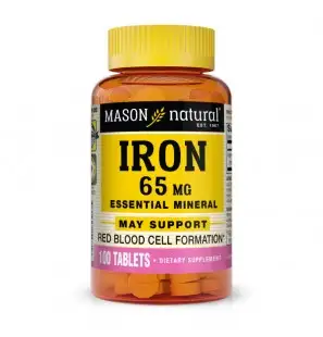 MASON NATURAL IRON 65MG B100 CAPSULES