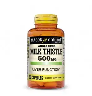 MASON NATURAL MILK THISTLE 500MG B60 CAPSULES