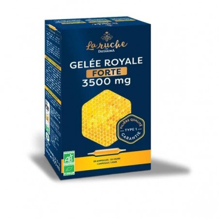 DIETAROMA LA RUCHE gelée royale 3500mg BIO | 20 ampoules