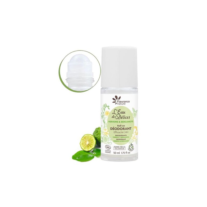 FLEURANCE DEODORANT EAU DES DELICES VERVEINE ET BERGAMOTE 50ML FLEURANCE DEODORANT EAU DES DELICES VERVEINE ET BERGAMOTE 50ML