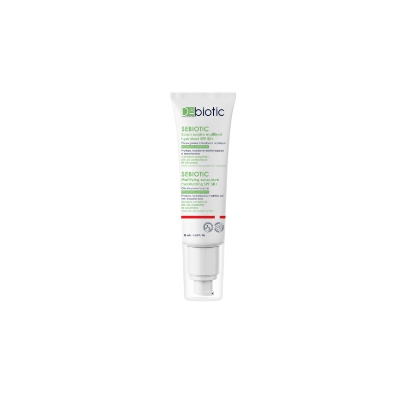 D-BIOTIC SEBIOTIC ECRAN SOLAIRE MATIFIANT SPF50+ 50ML D-BIOTIC SEBIOTIC ECRAN SOLAIRE MATIFIANT SPF50+ 50ML