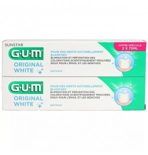 GUM DENTIFRICE ORIGINAL WHITE LOT DE 2 REF 1745
