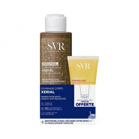 SVR XERIAL GOMMAGE CORPS 100G + TOPIALYSE HUILE LAVANTE 55ML