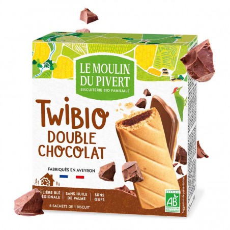 LE MOULIN DU PIVERT TWIBIO double chocolat au lait bio & équitable